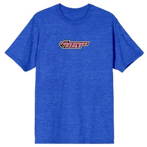 Powerpuff Girls Bubbles Is The Cute One Crew Neck Short Sleeve Blue Heather Men's T-shirt - 1 of 4