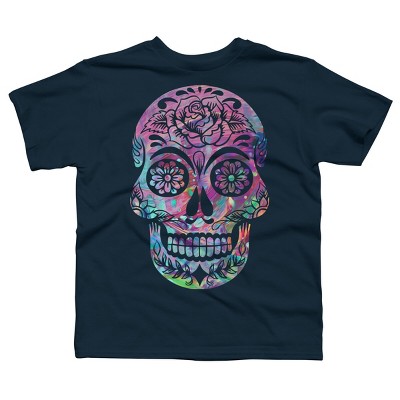 Boy's Design By Humans Halloween Sugar Skull By honeytree T-Shirt
