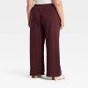 Women's Lounge Pants - Burgundy - 2 of 3