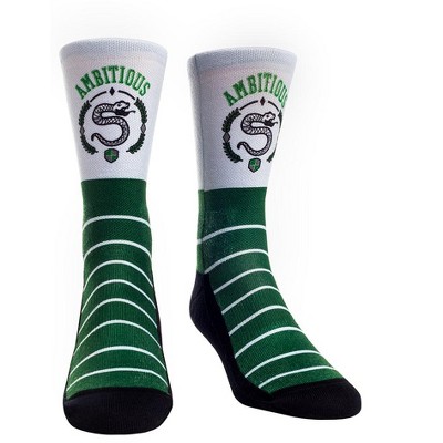 Wizard Stripes Green Slytherin Crew Socks (S-M)