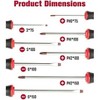 Itopfox 8-Piece Magnetic Screwdriver Set with Red Tip, 4 Phillips & 4 Slotted Tips, Professional Cushion Grip for High Torque - 4 of 4
