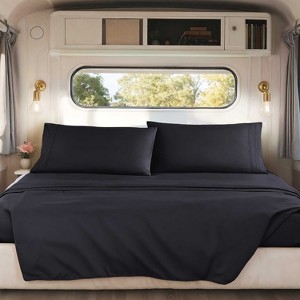 Nestl RV Queen Sheets, Super Soft 4PC Microfiber Sheet Set for Camper, Short Queen Sheets - 1 of 4