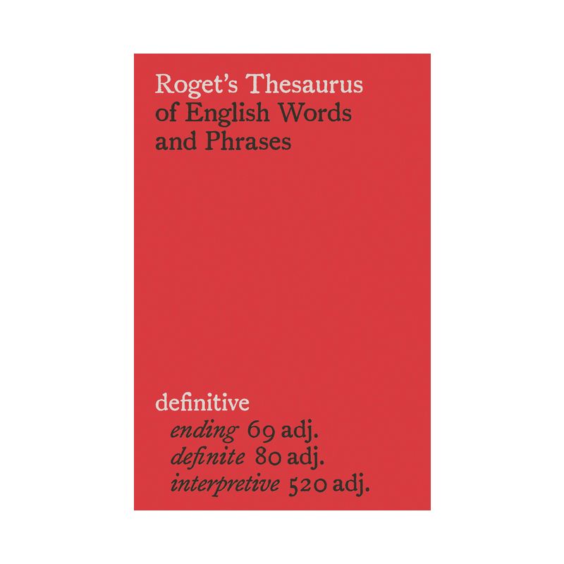 Roget's Thesaurus of English Words and Phrases - by  Penguin Uk (Hardcover), 1 of 2