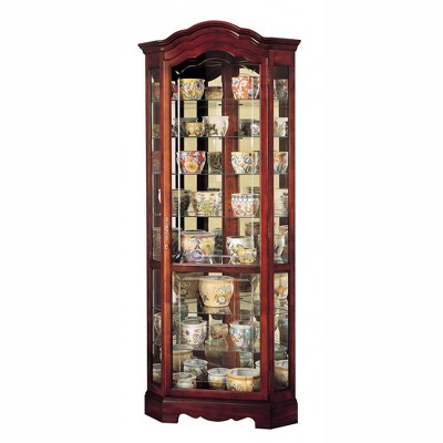 Howard Miller 680249 Jamestown Curio Cabinet 680249 Windsor Cherry
