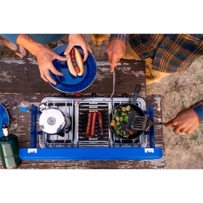 Stainless Steel 3-Burner Portable Gas Camping Stove