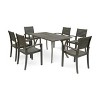 Christopher Knight Home Anchor Outdoor Slatted Acacia Wood 7 Piece Dining Set - 2 of 4