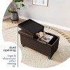 StorageBud Storage Ottoman for Bedroom End of Bed, Faux Leather Storage Bench, Large Storage Ottoman Bench, Entryway Bench with Storage - 2 of 4