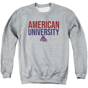 American University Official Stacked Adult Crewneck Sweatshirt - 1 of 4