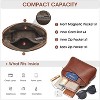 Leather Crossbody Bags for Women Trendy, Small Purses Handbags Shoulder Bag - 4 of 4