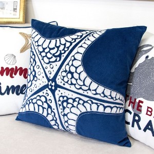 Kumasinova 20" Square Cotton Down Pillow,Luxury Couch Pillows with Hidden Zipper,Decorative Pillows for Bed,Perfect Bed Pillows for Home&Hotel Decor - 1 of 4