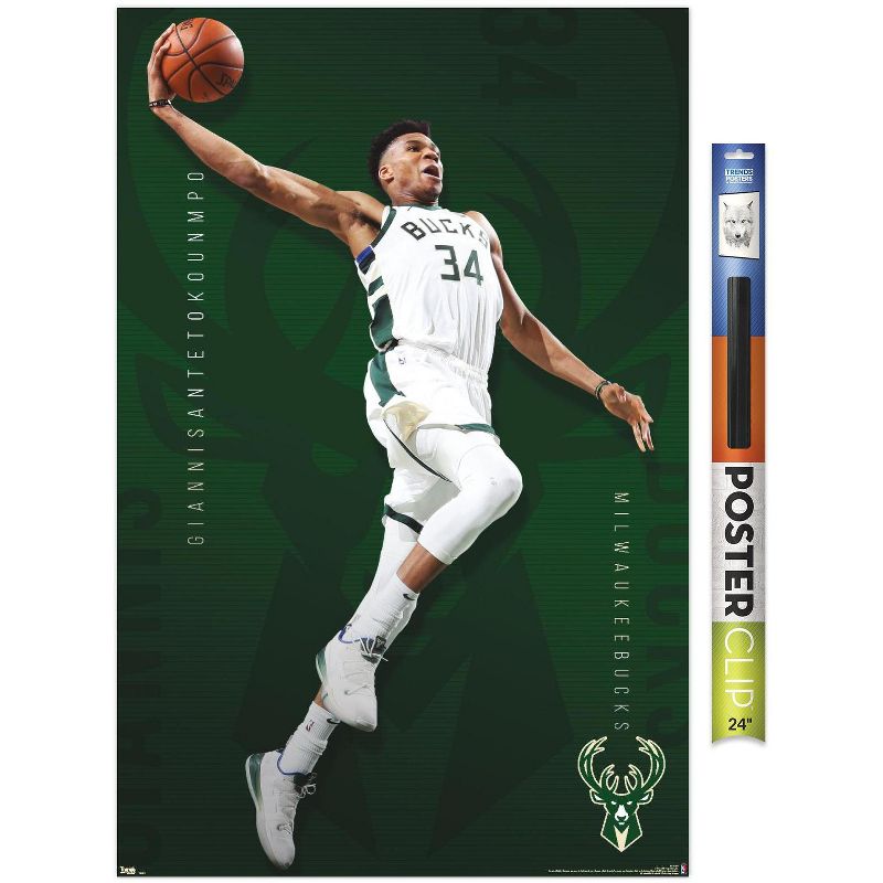 Trends International NBA Milwaukee Bucks - Giannis Antetokounmpo 19 Unframed Wall Poster Prints, 1 of 6
