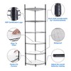 6 Tier Shelf Corner Wire Shelf Rack Adjustable Metal Heavy Duty Free Standing Corner Storage Display Chrome Rack - 2 of 4