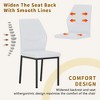 PAGED Dining Chairs, High Resilience Dining Room Chairs, Modern Simple Kitchen Chairs with Metal Gold Legs for Kitchen - 3 of 4