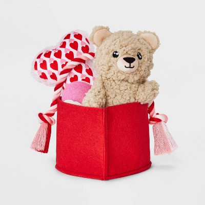 Valentines Gift Pack Dog Rope Plush Toy Set - 4pc - Boots & Barkley™