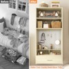 Besiost 25-In Closet Organizer with Vanity Desk, Wall-mounted Makeup Table with Pegboard - 4 of 4