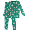 RuffleButts SoftSnooze Big Girls Ruffle Long Sleeve Pajama Set - 2 of 4