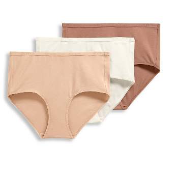 Jockey Womens Plus Size Elance Brief 3 Pack Underwear Briefs 100% Cotton 9  Sweet Orchid/prestigious Stripe/verdigris : Target