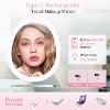 FUNTOUCH Compact 2-sided Travel Mirror with 3-color LED Lights,1X/10X Magnification for Pocket, Purse, and Handbag - 2 of 4