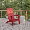 Flash Furniture Sawyer Modern All-Weather Poly Resin Wood Adirondack Chair - 2 of 4