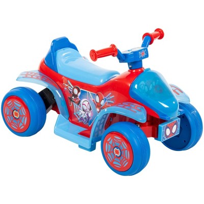 Huffy Spidey and His Amazing Friends Quad Electric Ride-On Car