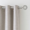 Evideco French Home Goods 2 Pack Adjustable 3/4" Single Window Curtain Rod 50" to 82" Grey - 2 of 4