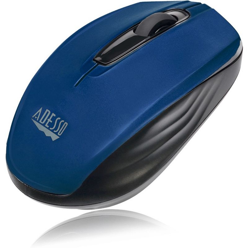 Adesso iMouse S50L - 2.4GHz Wireless Mini Mouse - Optical - Wireless - Radio Frequency - Blue - USB - 1200 dpi - Scroll Wheel - 3 Button(s), 3 of 7