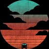 Junior's Design By Humans Driving into the sunset By radiomode T-Shirt - 2 of 3