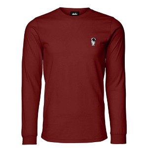 Dalix Astronaut Embroidered Cotton Classic Fit Long Sleeve Crewneck Tee Shirt Mens - 1 of 4