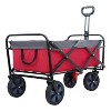 CAVINAS Folding Wagon Cart, Heavy Duty Utility Garden Cart with Wheels, Outdoor Wagon for Camping, Shopping - 2 of 4