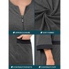 PAVILIA Women Zipper Robe, Loungewear Dress Lightweight Sleepwear Housecoat Nightgown Long Bathrobe, Jersey Robe with Pocket - 4 of 4