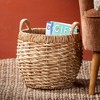 Sullivans 15.75", 14.5" & 12.5" Chunky Woven Basket Set of 3, Natural - 3 of 4