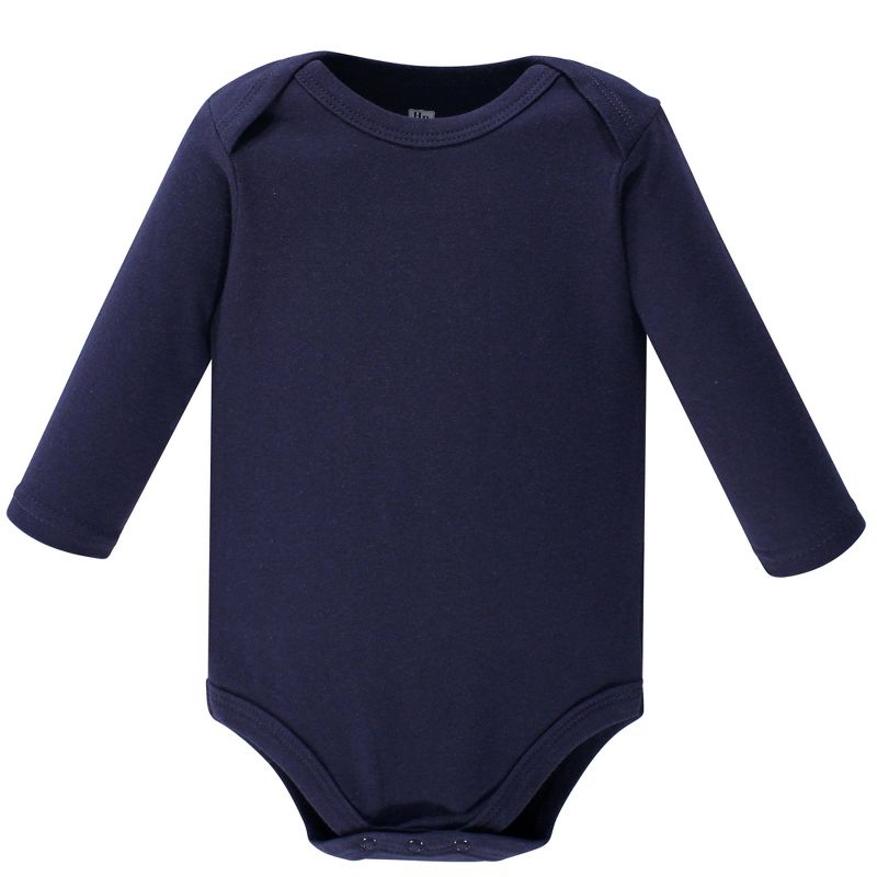Hudson Baby Infant Boy Cotton Long-Sleeve Bodysuits 5pk, Gray Moose, 3 of 8