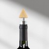 Unique Bargains Wine Stopper Aluminum Alloy TPR Wood 3.94"x0.79"x0.79" 1 Pc - 2 of 3