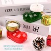 JDICTION Christmas Boot Silicone Mold Set - 2Pcs Tealight Holder For Resin Casting, Cement, Plaster DIY Craft Winter Home Decor - 2 of 4