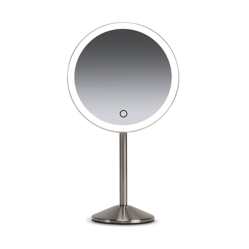 Ilios Lighting Rechargeable Round Table Makeup Mirror with 5x Magnification, 1 of 10
