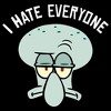 Men's SpongeBob SquarePants Squidward Hates Everyone T-Shirt - 2 of 4