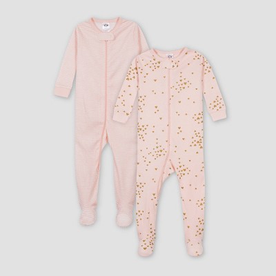 Gerber Baby Girls' 2pk Love Union Suit 