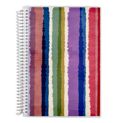 Erin Condren A5 Undated Budget Planner 8.73"x6.77" Tie Dye Stripes: Monthly Planner, Spiral Binding, Adult Stationery