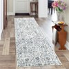 Machine Washable Area Rug Low Pile Vintage Printed Ultra-Thin Non Slip Rugs Stain Resistant Foldable Indoor Carpet for Living Room Bedroom - 3 of 4