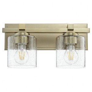 Quorum Lighting 2 - Light Vanity in  Aged Brass - 1 of 1