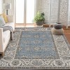 Washable Area Rug Vintage Traditional Floor Cover Foldable Thin Accent Indoor Distressed Non Slip Carpet Floral Print Mat Bedroom Living Room Bathroom - 3 of 4