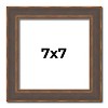 PosterPalooza | Square Elegant Brown Picture Frame - UV Acrylic, Foam Board Backing, Hanging Hardware - 2 of 4