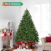 KWPZQEB 7FT Artificial Christmas Tree, Artificial Christmas Tree Spruce Full Tree with 2231 Branch Tips & Metal Stand, Hinged Structure, Easy Assembly - 2 of 4