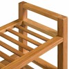 vidaXL Shoe Rack Shoe Storage Organizer Shoe Shelf for Closet Solid Oak Wood - 39.4" 23.6" - 4 of 4
