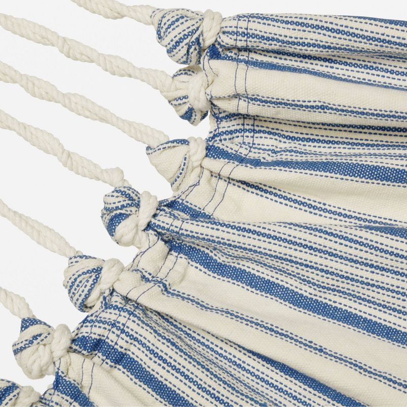 Linen Striped Flat Weave Hammock Blue - Threshold&#8482;, 6 of 7