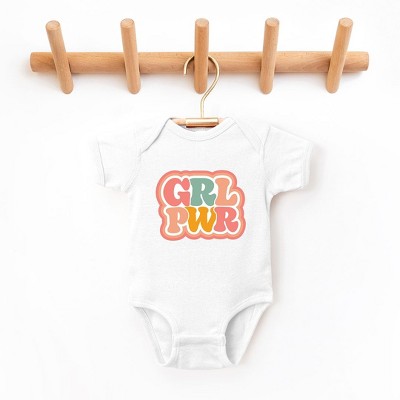The Juniper Shop Girl Power Retro Baby Bodysuit