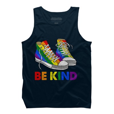 Adult Design By Humans Be Kind Sneakers LGBTQIA PrideBy Legato Tendo Tank Top
