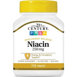 21st Century Prolonged Release Niacin 250 mg 110 Tablets. - 1 of 4