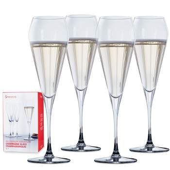 Luxh Stemless Champagne Flutes Glass - Set of 4, 9.4 oz - Woodinville Wine  Blog