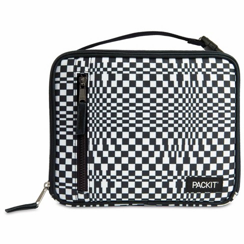 Black Checkered Lunch Box